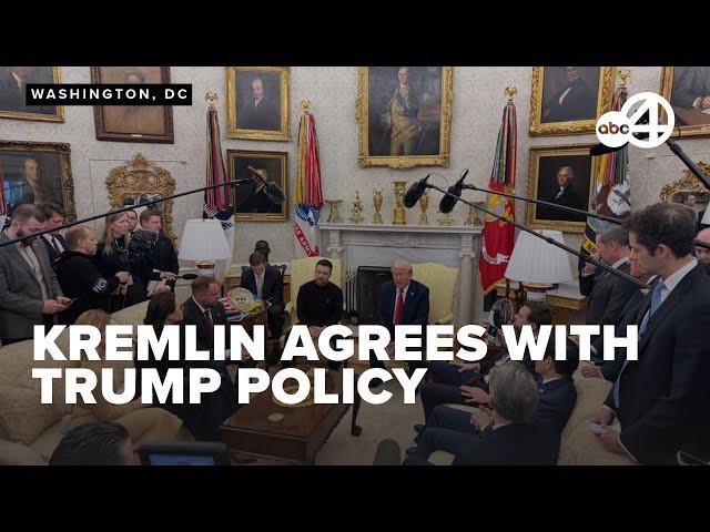 Kremlin says Trump foreign policy 'largely aligns with our vision'