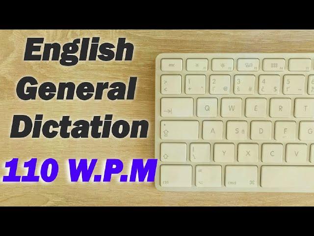 English General Dictation 110 WPM | Volume 3 | @StenoGalaxy