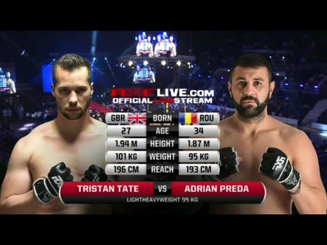 RXF 23 Tristan Tate VS Adrian Preda: MMA, FULL FIGHT