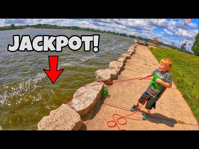 Absolutely Unreal Money Pit Found Magnet Fishing Deep River Canal!!! *BIG JACKPOT*