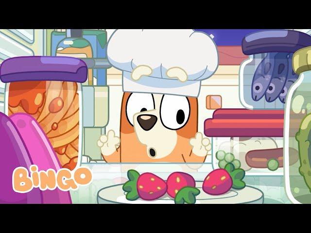 Let's Learn About Food with Bingo   | Cooking Fun with Bluey and Bingo | Bingo - Official Channel