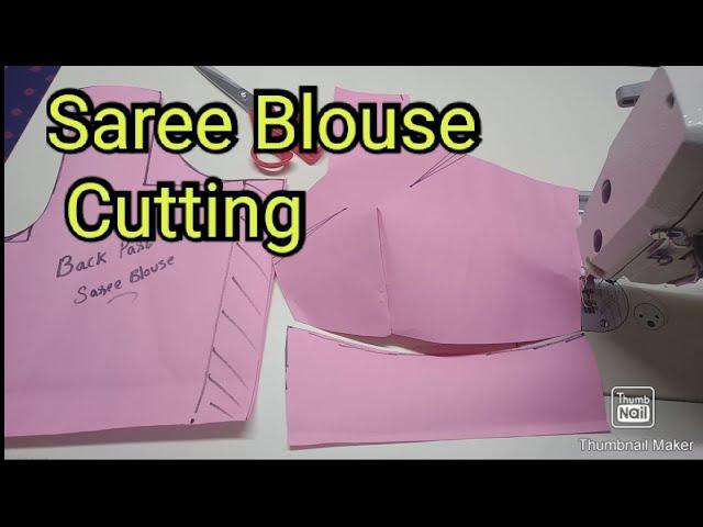 saree blouse cutting tutorial for beginners malayalam blouse cutting easy method with theory