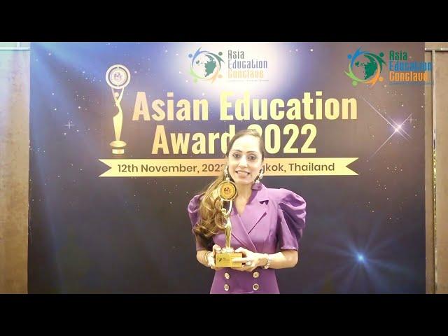 Asia Education Awards 2022 - Testimonial by Ms Tarveen Kaur