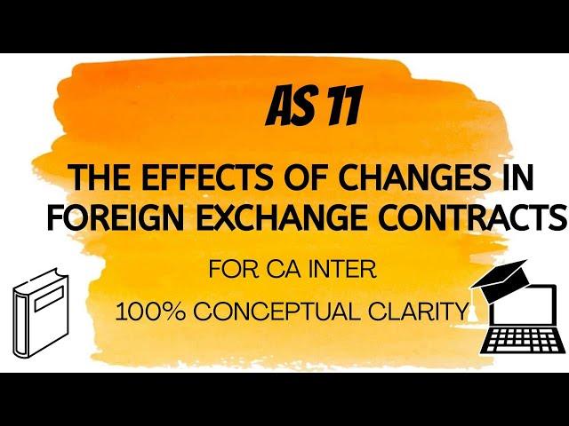 AS 11 in ENGLISH - The Effects of Changes in Foreign Exchange Contracts || CA Inter/IPCC || ACCOUNTS