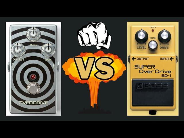 MXR WYLDE AUDIO WA44 OVERDRIVE vs BOSS SD-1 Super Overdrive