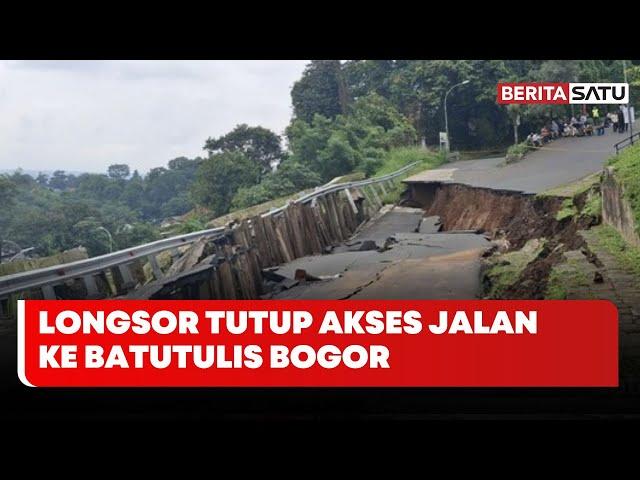 Longsor Tutup Akses Jalan ke Batutulis Bogor | Beritasatu