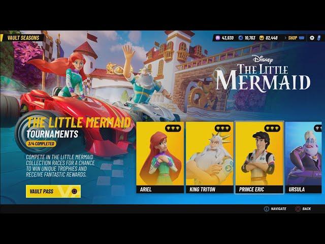 PRINCE ERIC - THE LITTLE MERMAID FULL TOURNAMENT - Disney Speedstorm