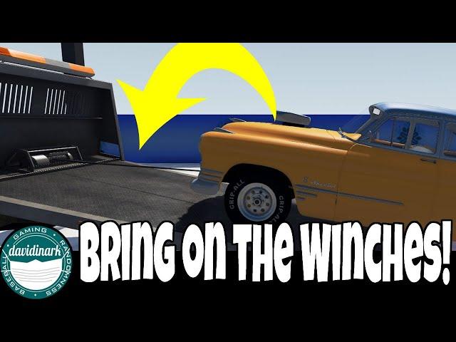 BeamNG Drive - Bring on the Winches!! Working rollback winches mod!