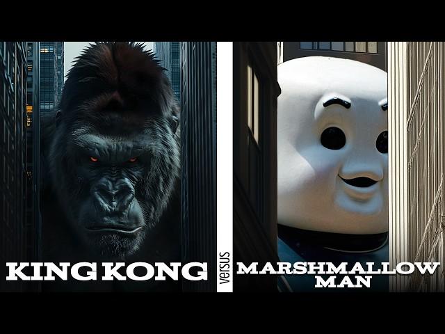 King Kong v Marshmallow Man Trailer - 1980's VHS Super Panavision 70: Starring Jean Claude Van Damme