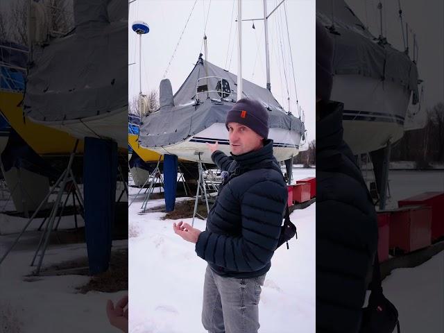 Подъем яхты не снимая мачты  #яхтинг #видеоурокияхтинг #обучениеяхтингу