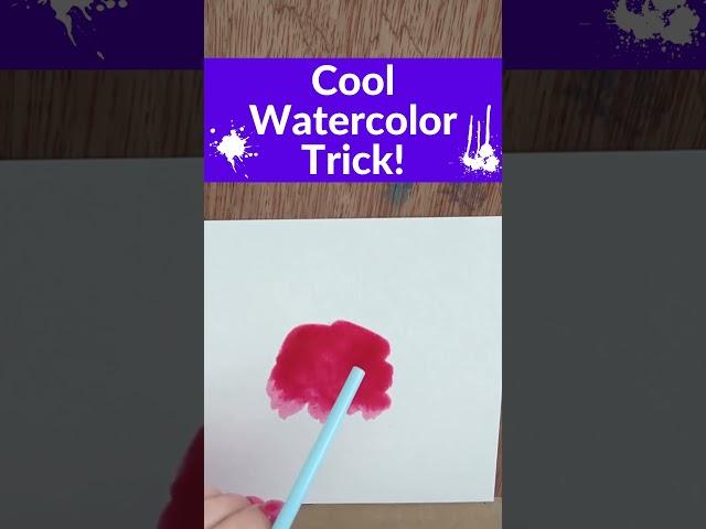 Check out this COOL Watercolor TRICK!