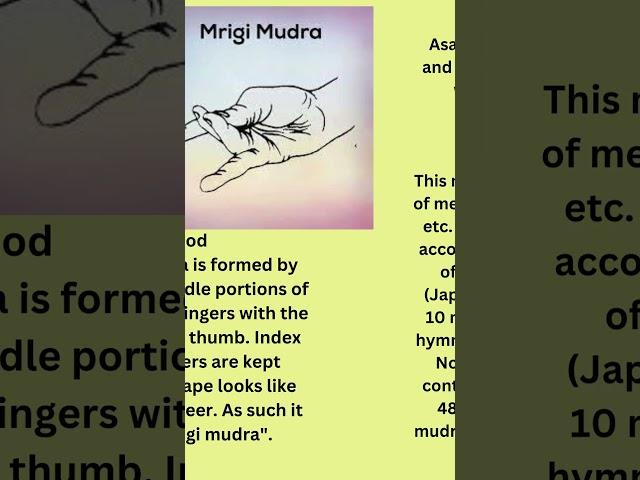 Mrig Mudra - Discovering Serenity: The Essence of Mrig Mudra  83383843 #astroshastra #mudra