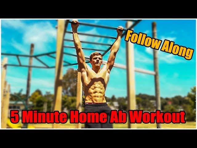 5 Min Home Ab Workout (Follow Along Workout) | Tim S Fitness