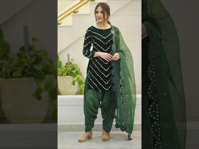 Latest beautiful Punjabi suit design #trending #fashion #collection #punjabi #suit #ytshorts #shorts