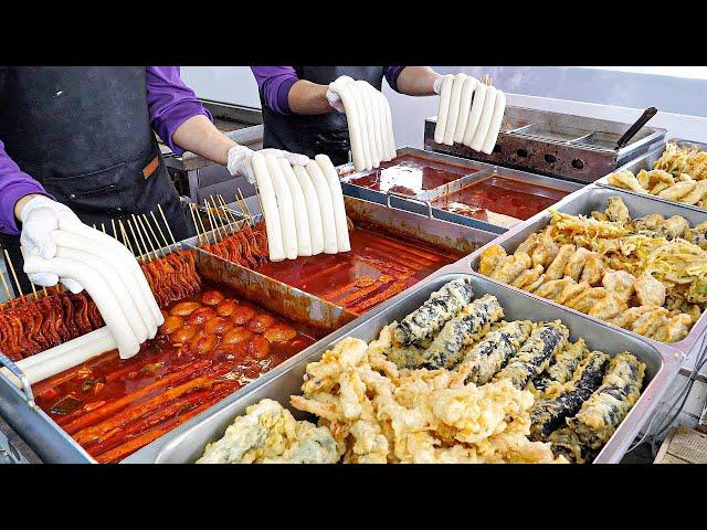 Most Popular Street Snack in Korea?! Spicy Rice Cake Tteokbokki Top 7  - Korean Street Food