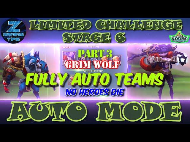 Grim Wolf Limited Challenge Stage 6 | Bloodlust Stage 6 (2 Fully Auto Teams) A Dark Deceit- Part 3