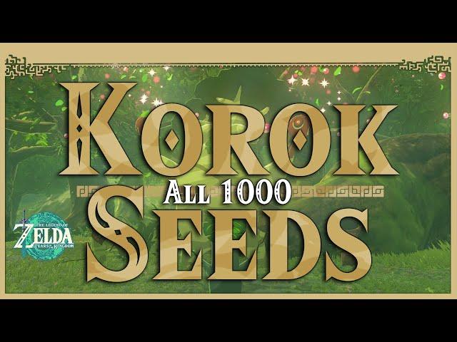 All 1000 Korok Seeds • Zelda Tears of the Kingdom TOTK