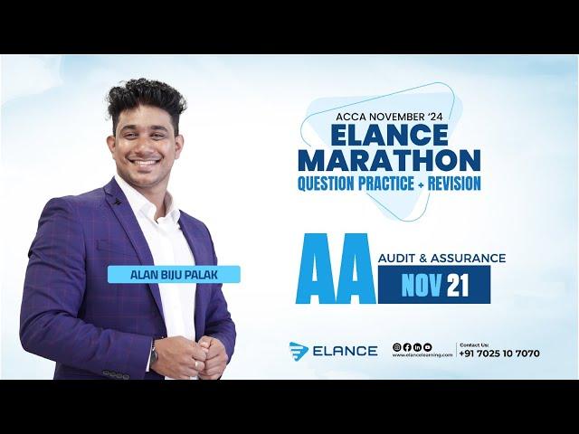 ACCA Audit and Assurance (AA)  Marathon | Question Practice & Exam Tips with Elance Learning | Day 4