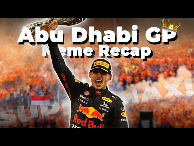 F1 2021 Abu Dhabi Meme Recap