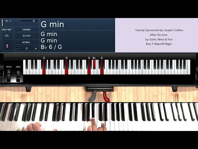 After the Love (by Earth Wind & Fire) - Piano Tutorial