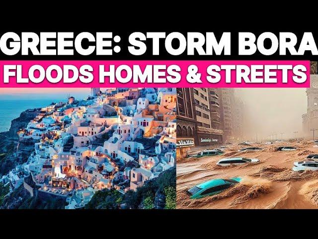 "Greece Under Water! Catastrophic Floods Devastate Greek Islands | April 2025 Disaster"