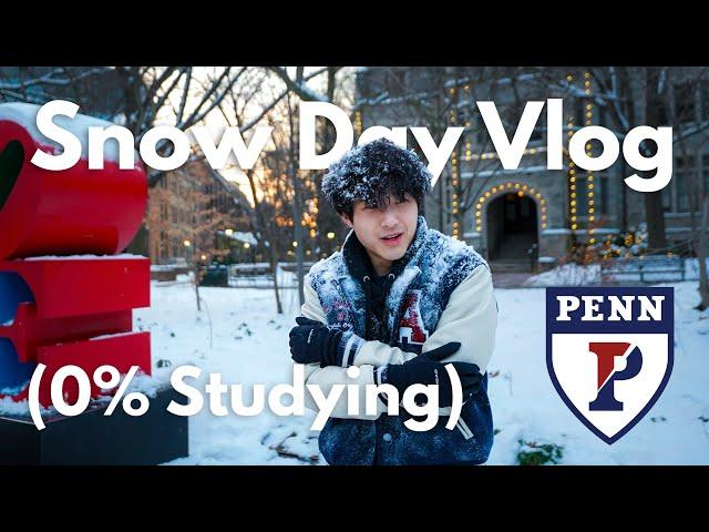 UPenn's First Snow Day in 3 Years...