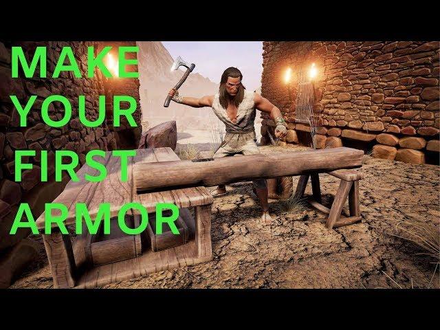 HOW TO MAKE ARMOR IN CONAN EXILES BEGINNERS GUIDE | HOW TO CRAFT ARMOR IN CONAN EXILES TUTORIAL