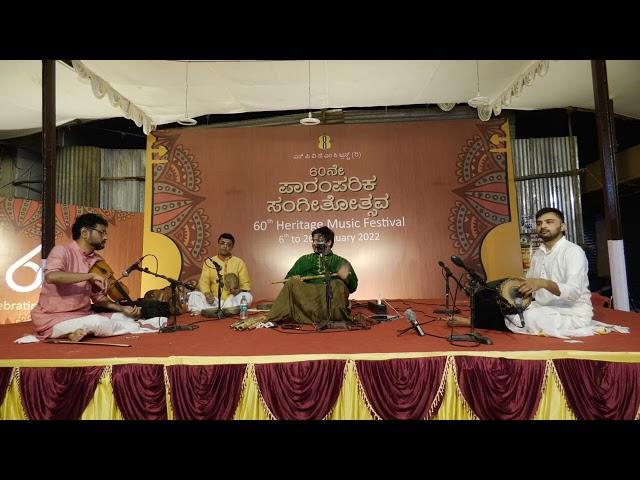 Flute Recital by Shashank Subramanyam SPVGMC Trust Mysore - 60th Annual Music Festival 2022