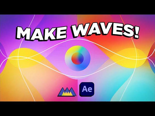 Use Shape Layers & Easing to Create a Complex Wave Animation | Intro to Animation & After Effects