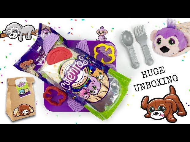 HUGE CUTETITOS UNROLL A FURRY FRIEND BURRITO UNBOXING REVIEW! BASIC FUN TOYS!