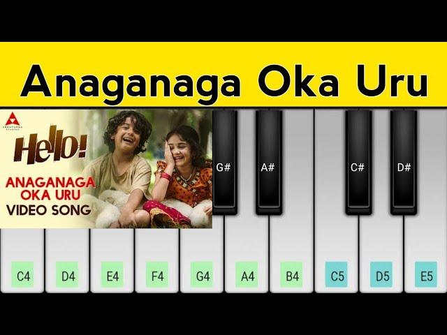 Anaganaga Oka Uru Piano Tutorial | Hello