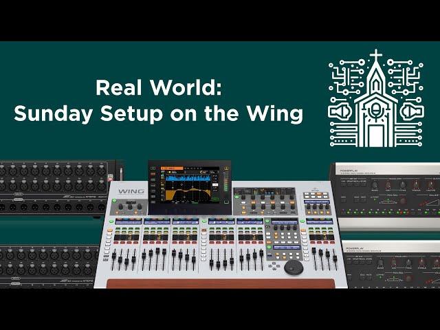 Behringer Wing in Action: Preparing for a Seamless Sunday Worship