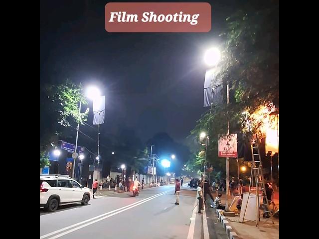 #film shooting in #delhiuniversity. #delhi #cinema #night #india #bharat #camera #action #viralvideo