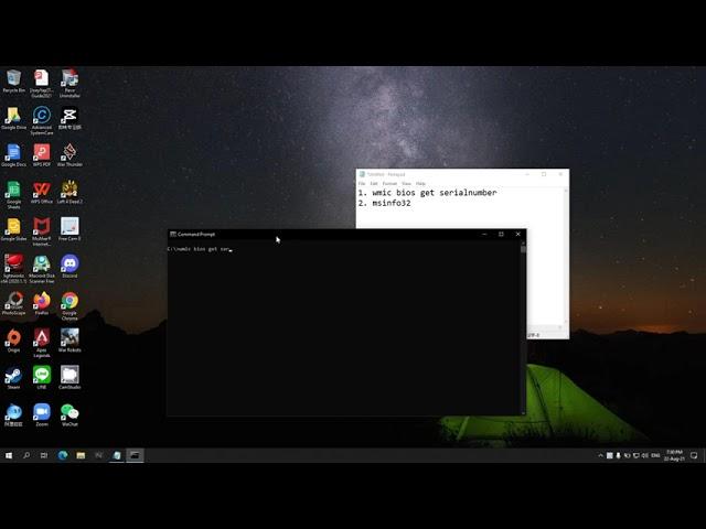 Lucas Studio - How to use Windows Command Prompt to check computer info