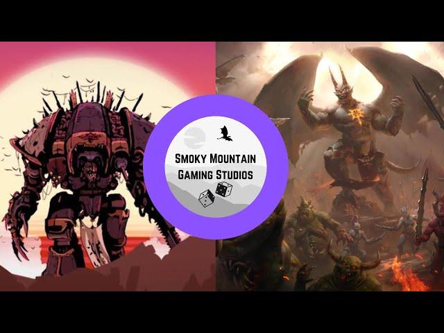 Chaos Knights Vs. Chaos Daemons Warhammer 40k 10th Edition Live Battle Report