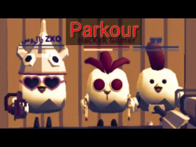 Parkour race who is first place |Chicken gun 