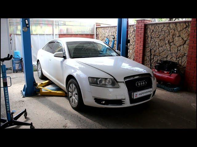 Замена масла и фильтров в двигателе на АУДИ А6 2008 AUDI A6 2,0 BPJ