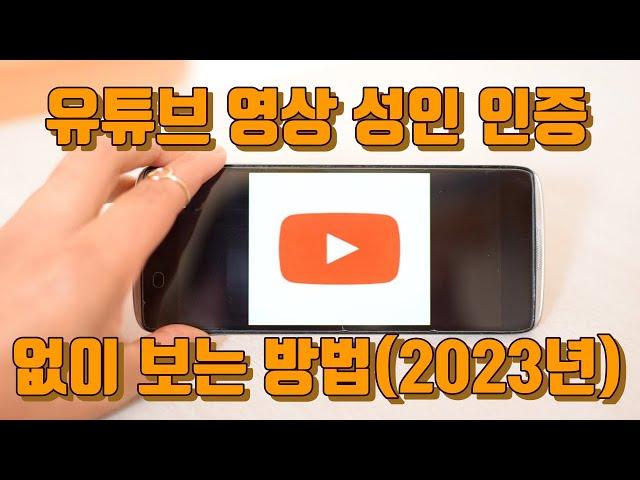 유튜브 영상 성인 인증 없이 보는 방법(2023년) - 유튜브 마케팅팁