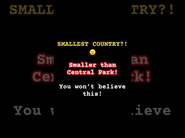  The World’s Smallest Country Is Not What You Think!  | EnigQuiz