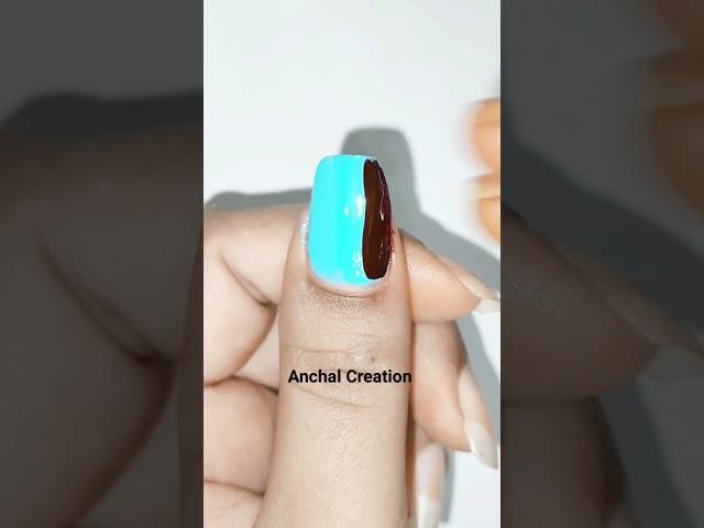 Easy Nail Art Design  #nailart #nailswag #youtubeshorts