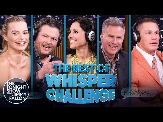 Best of the Whisper Challenge: Margot Robbie, Will Ferrell and More (Vol. 1) | The Tonight Show