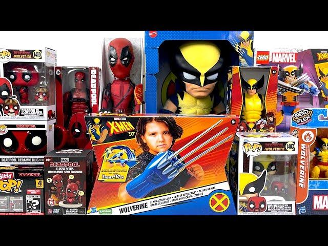 Deadpool & Wolverine Toy Collection Unboxing ASMR | Funko Pop Fig | Talking Plush Toys | toy review