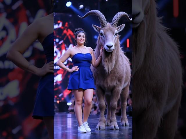 Woman Dances with a Goat in Unbelievable AGT Performance – Shocking the Judges!  #agt #deepface