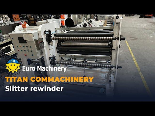 TITAN COMMACHINERY | Slitter Rewinder | 1300 slitting width