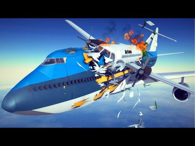 Midair Collisions, Air Shootdowns & Airplane Crashes #3 | Besiege