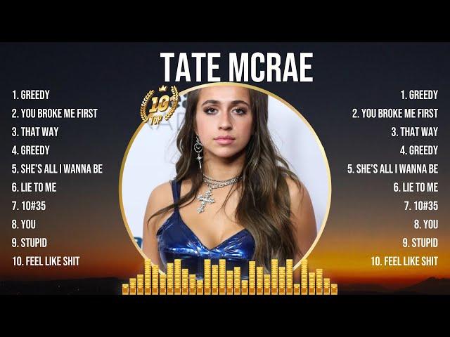 Tate McRae Top Of The Music Hits 2024- Most Popular Hits Playlist