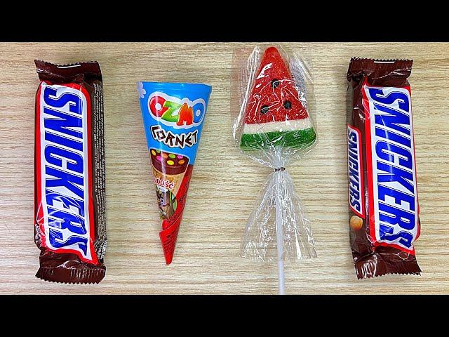 Learn Colors with Lollipops and Sweets. Yummy Watermelon Rainbow Lollipops ASMR