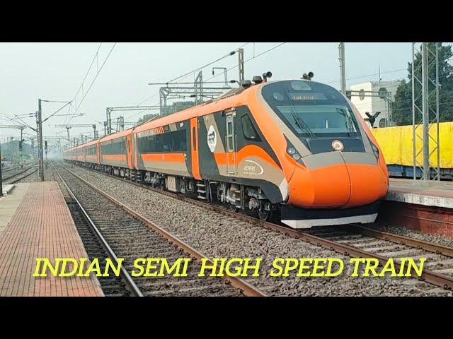 Indian Semi High Speed Train Vande Bharat Express || Wap 5 + Wap 7 Locomotive || Indian Railways 