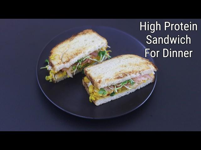 High Protein Sandwich For Dinner - Healthy Sandwich Recipes For Weight Loss | Skinny Recipes