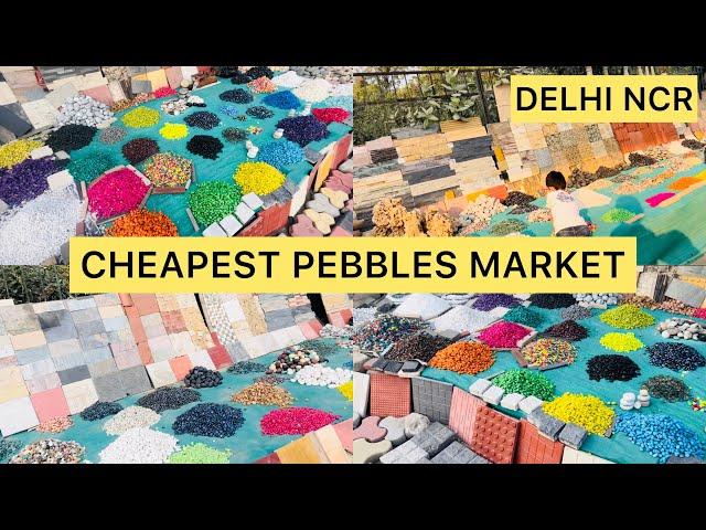 Cheapest Decorative Pebbles and Stone Market in Delhi NCR || starting ₹5 per kg ||